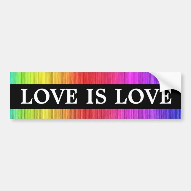 Love is Love Bumper Sticker (Front)