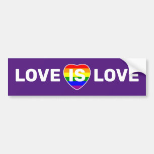 LOVE IS LOVE BUMPER STICKER