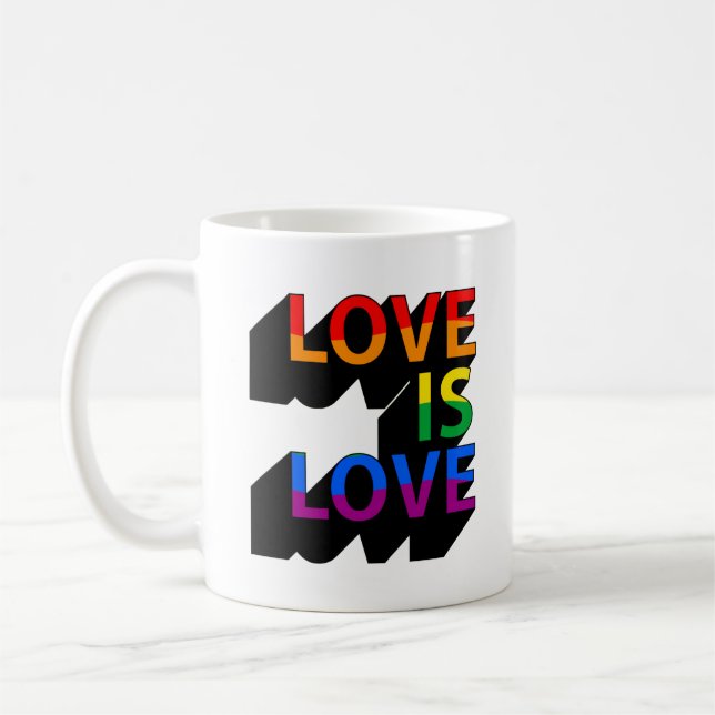 Love is Love Coffee Mug (Left)