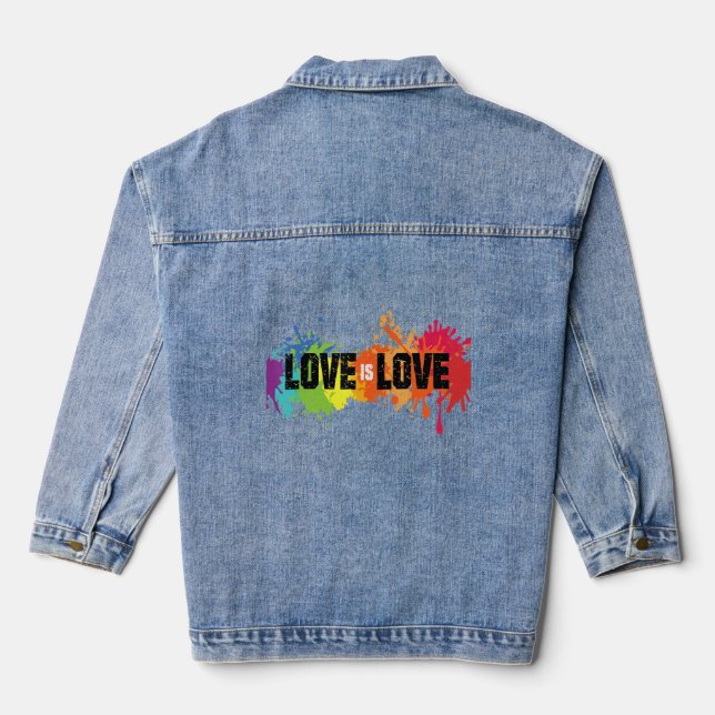 Love is Love Denim Jacket (Back)