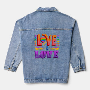 Love is Love Denim Jacket
