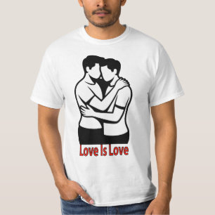 Love Is Love Embrace Silhouette T-Shirt