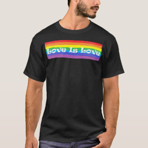 LOVE IS LOVE, FLAG PRIDE DIVERSITY LGBT RAINBOW BI T-Shirt