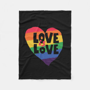 Love is Love Fleece Blanket