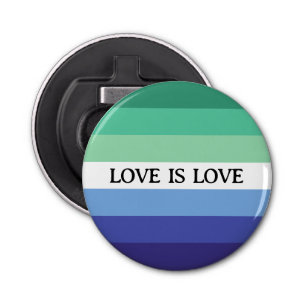 Love is Love Gay Flag LGBTQ Bottle Opener