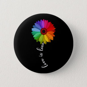 Love Is Love Gay Pride Lesbian LGBT Rainbow Funny  6 Cm Round Badge