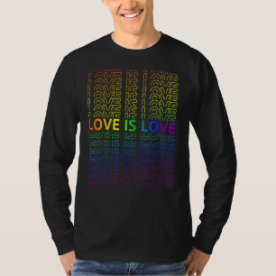 Love Is Love Gay Pride Retro Vintage Lgbt Pride Mo T-Shirt