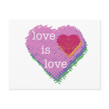 Love is Love Heart Postcard