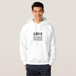 Love is Love hoodie men