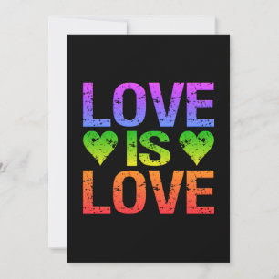 Love Is Love invitation