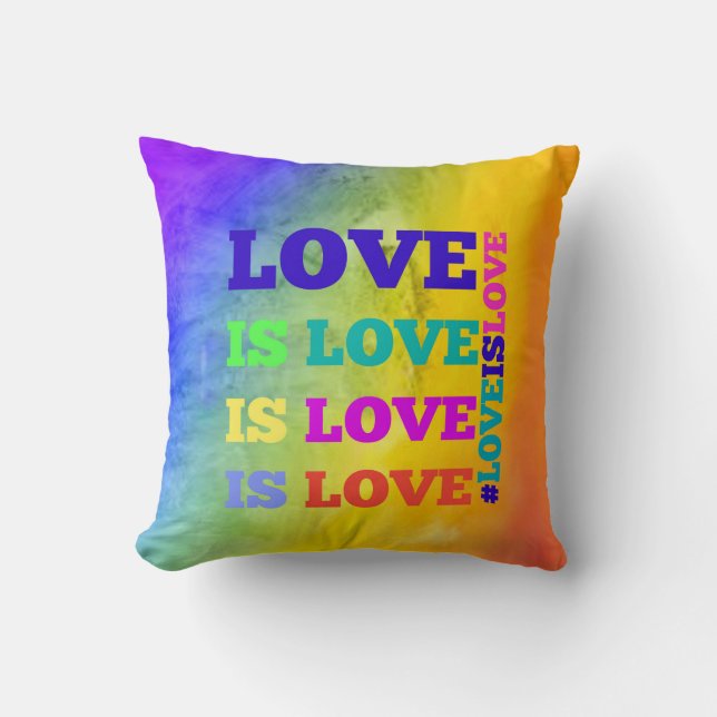 Love is Love is Love Pillow (Front)