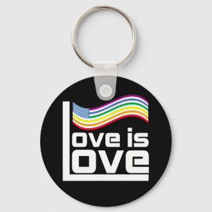 Love is love key ring