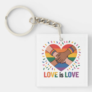 Love is love key ring