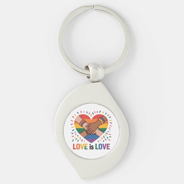 Love is love key ring (Front)