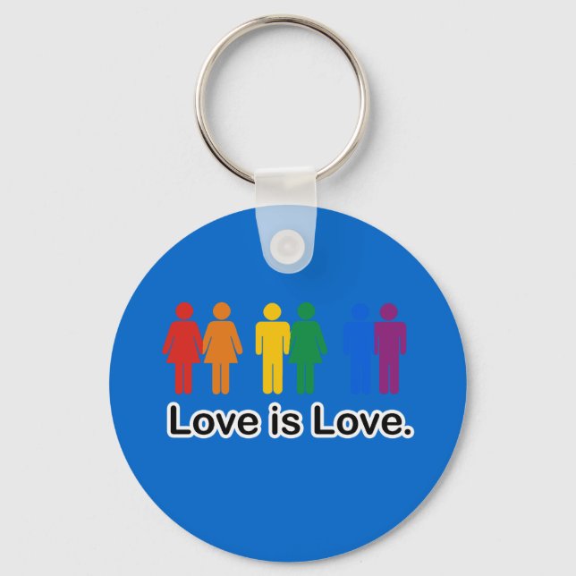 Love is Love. Key Ring (Front)