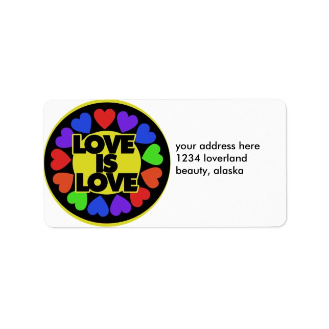 Love is Love Label (Front)