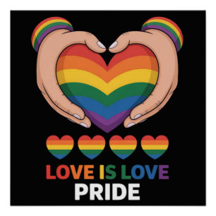 Love is Love LGBQT Poster