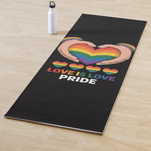love is love lgbqt yoga mat