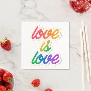 Love is love LGBT Napkin