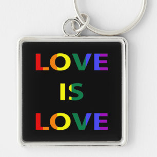Love is Love LGBT Pride Key Ring