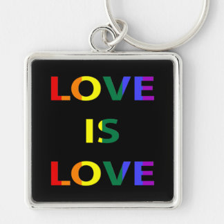 Love is Love LGBT Pride Key Ring