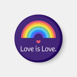 Love is love. LGBT+PRIDE. Queer.       Magnet