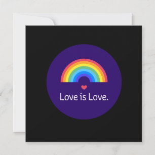 Love is love. LGBT+PRIDE. Queer. Postcard