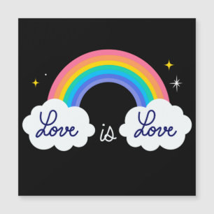 Love is love. LGBT+pride. Rainbow  Car Magnet
