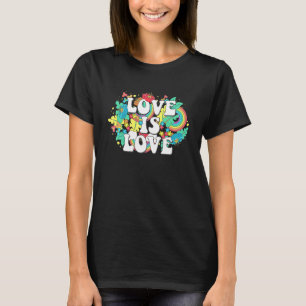 Love Is Love Lgbtq Gay Pride Inclusive Rainbow Ill T-Shirt