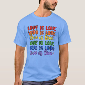 love is love lgbtq girl T-Shirt