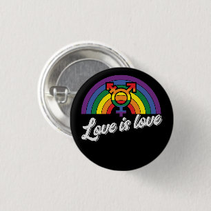 Love Is Love   LGBTQ   Love Wins   Pride 3 Cm Round Badge