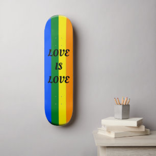LOVE IS LOVE lgpt skateboard