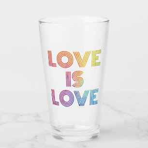Love is Love   Modern Stripes Glass