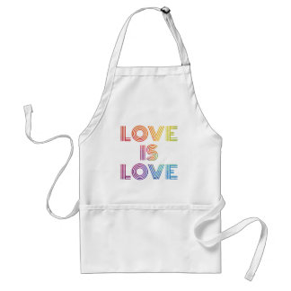 Love is Love | Modern Stripes Standard Apron