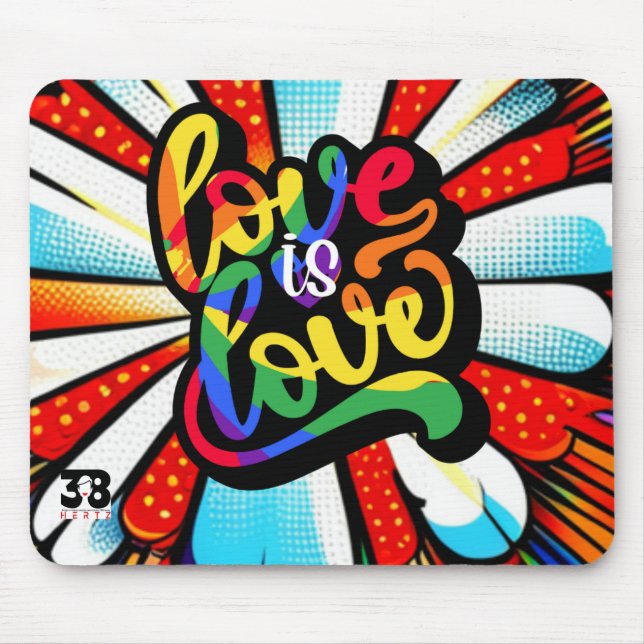 Love is Love Mouse Mat (Front)