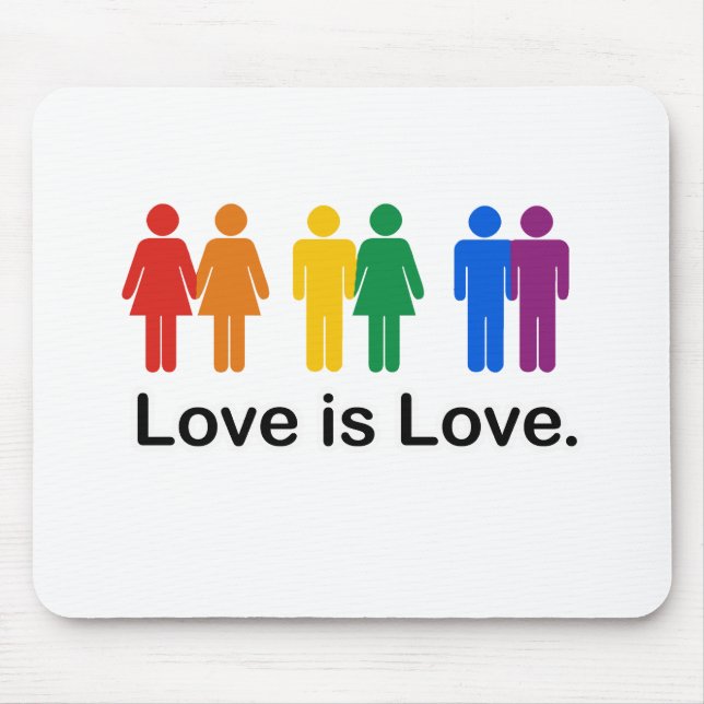 Love is Love. Mouse Mat (Front)