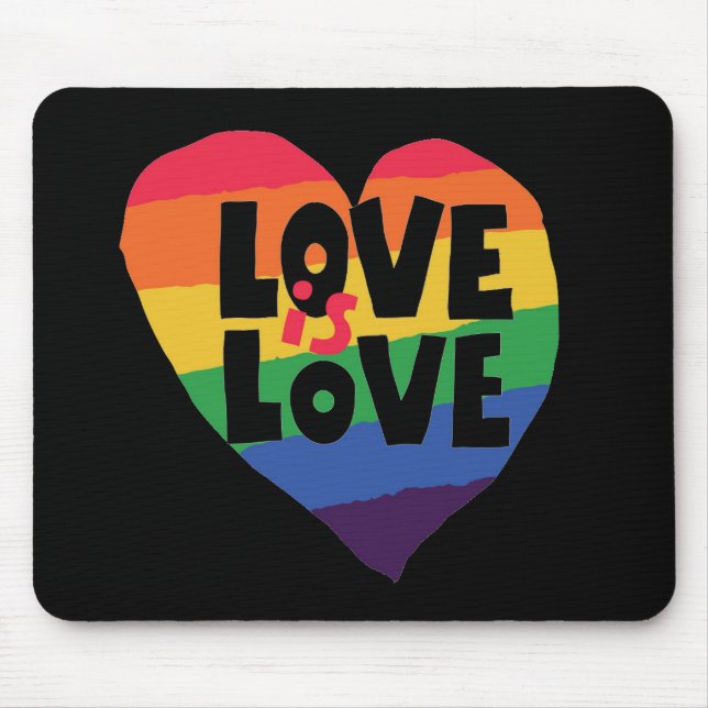 Love is Love Mouse Mat (Front)