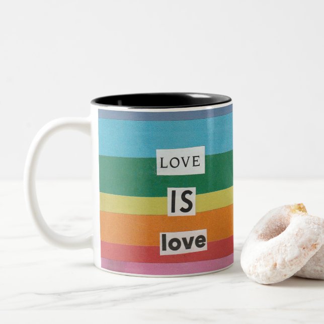 LOVE IS LOVE Mug (With Donut)