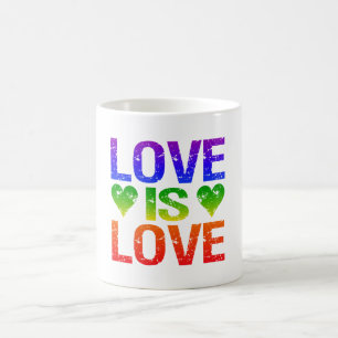 Love Is Love mug - choose style & colour