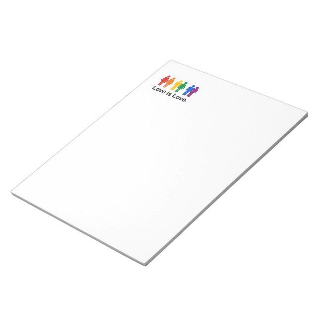 Love is Love. Notepad (Angled)