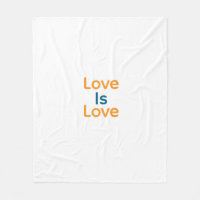 Love is love orange blue colourful pride LGBTQ gay