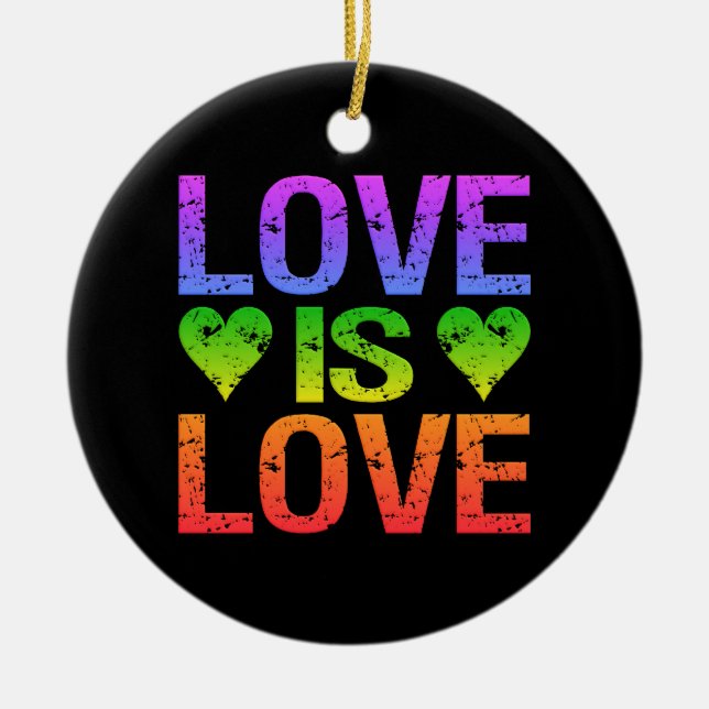 Love Is Love ornament (Front)