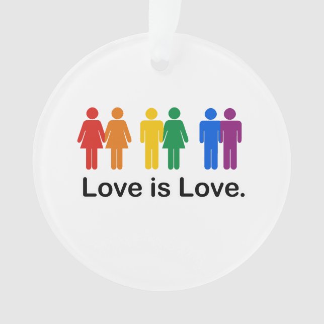Love is Love Ornament (Front)
