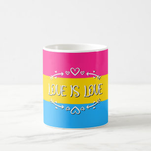 Love is Love Pansexual Pride Flag Mug