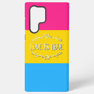 Love is Love Pansexual Pride Flag Samsung Galaxy Case
