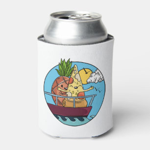 Love Is Love Pineapple Pizza Valentines Day Foodie Can Cooler