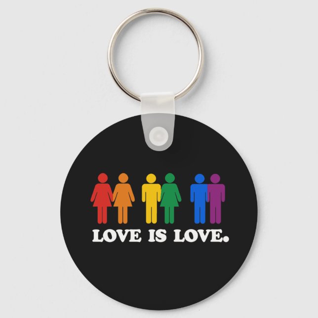 LOVE IS LOVE - - .png Key Ring (Front)