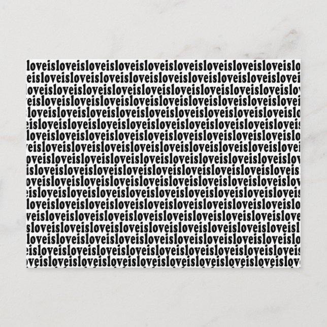 Love Is Love Postcard (Front)