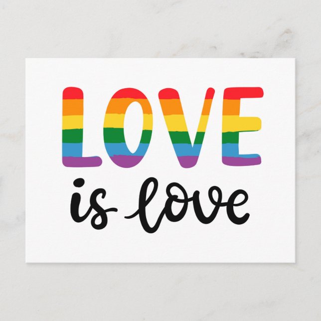 Love Is Love Postcard (Front)