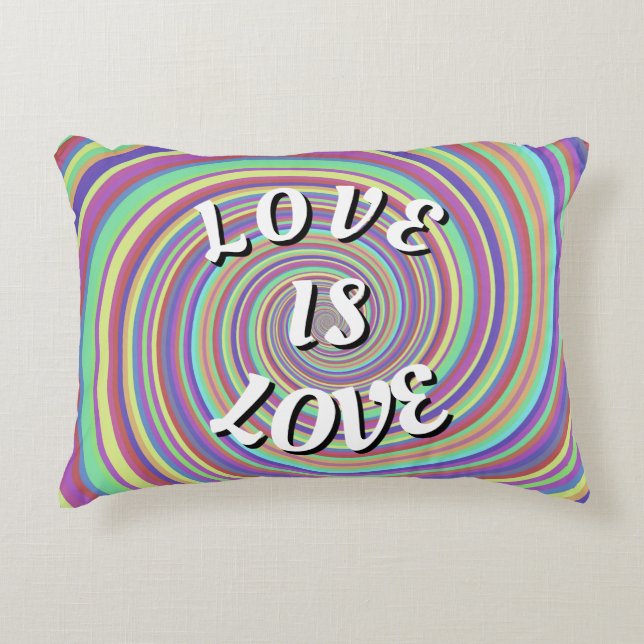 Love Is Love Pride Accent Pillow (Front)